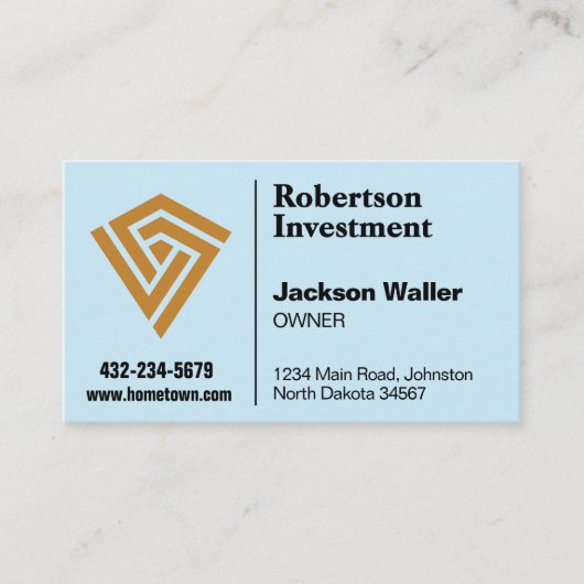 Minimalist Logo Calling Card for Any Business 名刺 (正面)