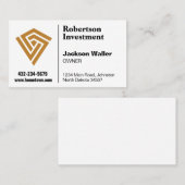 Minimalist Logo Calling Card for Any Business 名刺 (正面/裏面)