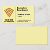 Minimalist Logo Calling Card for Any Business 名刺 (正面/裏面)