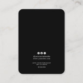 Minimalist Logo Earring Display Card 名刺 (裏面)