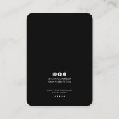 Minimalist Logo Earring Display Card 名刺 (裏面)