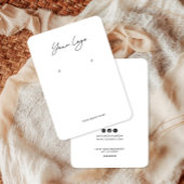 Minimalist Logo Earring Display Card 名刺