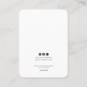 Minimalist Logo Earring Display Card 名刺 (裏面)