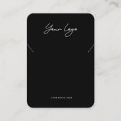 Minimalist Logo Necklace Display Card 名刺 (正面)