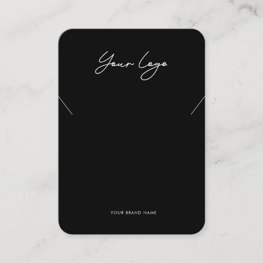 Minimalist Logo Necklace Display Card 名刺 (正面)