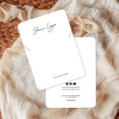 Minimalist Logo Necklace Display Card 名刺