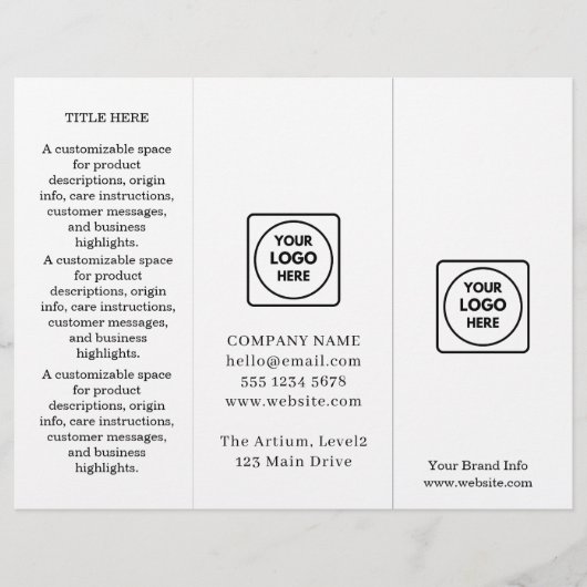 Minimalist Logo | Simple Custom Business Branding (正面)