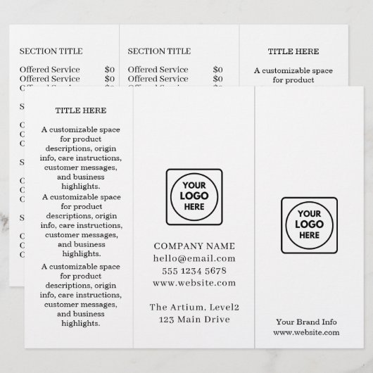 Minimalist Logo | Simple Custom Business Branding (正面/裏面)