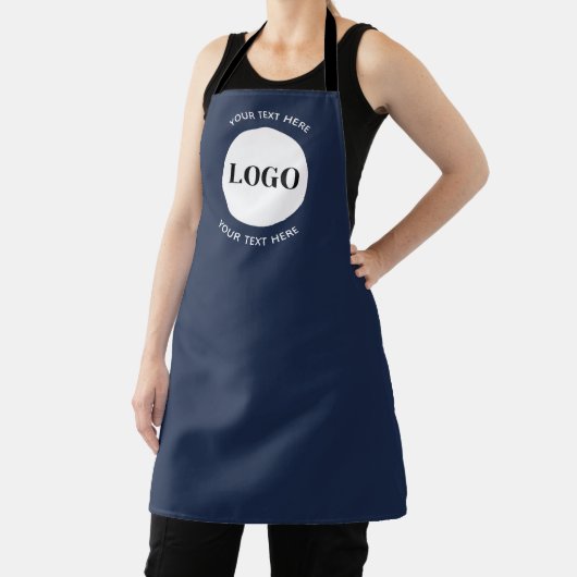 Minimalist Logo With Text Business  エプロン (インサイチュ)