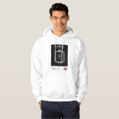 Minimalist Lords Cricket Ground Line Print Hoodie パーカ (正面フル)