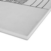 Minimalist Los Angeles Skyline Illustration カッティングボード (角)