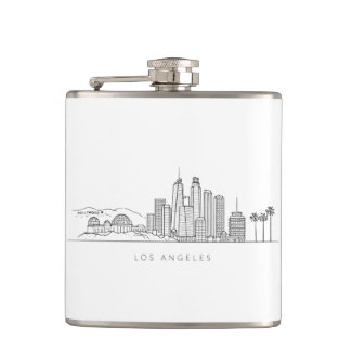 Minimalist Los Angeles Skyline Illustration フラスク