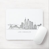Minimalist Los Angeles Skyline Illustration マウスパッド (マウス)
