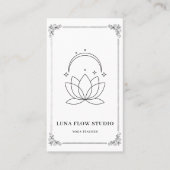 Minimalist Lotus Moon Yoga Instructor  名刺 (正面)