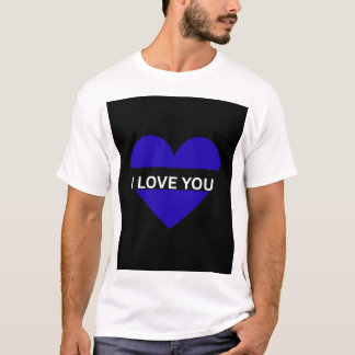 Minimalist Love Heart Graphic T-Shirt – “I Love Yo Tシャツ