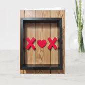 Minimalist Love Xox Card カード (正面)