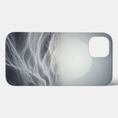 Minimalist Lunar Mesh Phone Case - Ethereal White  Case-Mate iPhoneケース (裏面 (横))