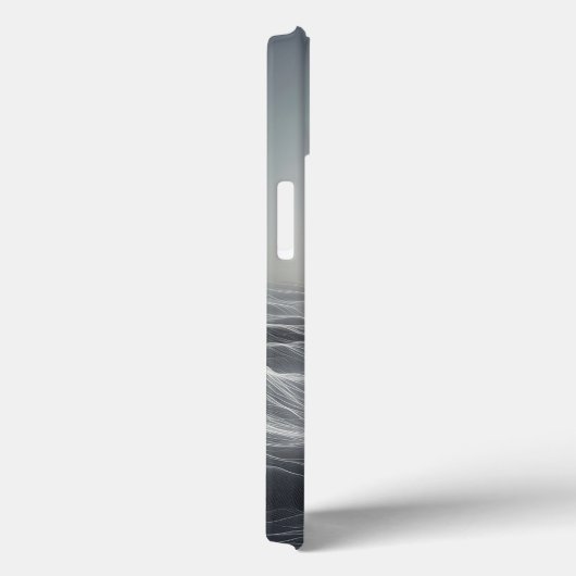 Minimalist Lunar Mesh Phone Case - Ethereal White  Case-Mate iPhoneケース (裏面 / 右)