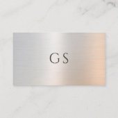 Minimalist Luxury Boutique Clothing Metallic 名刺 (裏面)