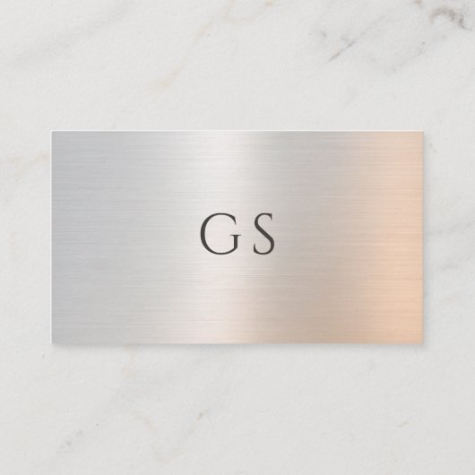 Minimalist Luxury Boutique Clothing Metallic 名刺 (裏面)