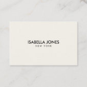 Minimalist Luxury Boutique Ivory 名刺 (正面)