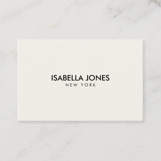 Minimalist Luxury Boutique Ivory 名刺 (正面)