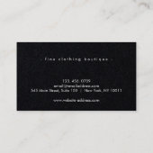 Minimalist Luxury Boutique Ivory 名刺 (裏面)