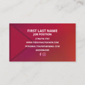 Minimalist Luxury Business Cards 名刺 (裏面)