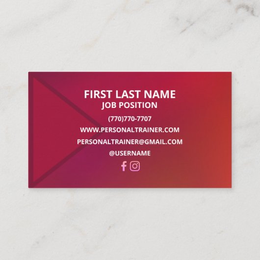 Minimalist Luxury Business Cards 名刺 (裏面)