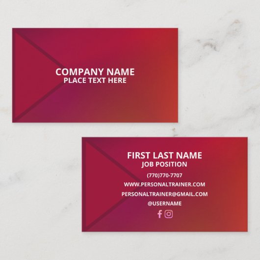 Minimalist Luxury Business Cards 名刺 (正面/裏面)