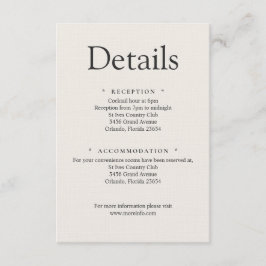 Minimalist Luxury Details Card エンクロージャーカード