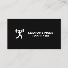 Minimalist Luxury Gym Trainer Coach Weight Fitness 名刺