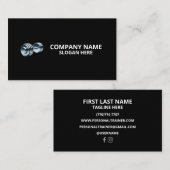 Minimalist Luxury Gym Trainer Coach Weight Fitness 名刺 (正面/裏面)