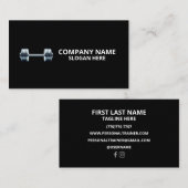 Minimalist Luxury Gym Trainer Coach Weight Fitness 名刺 (正面/裏面)