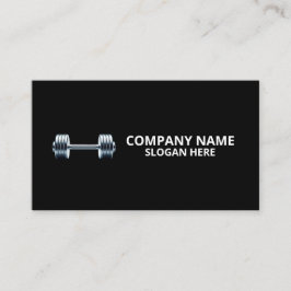 Minimalist Luxury Gym Trainer Coach Weight Fitness 名刺