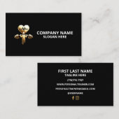 Minimalist Luxury Gym Trainer Coach Weight Fitness 名刺 (正面/裏面)