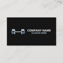 Minimalist Luxury Gym Trainer Coach Weight Fitness 名刺