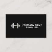 Minimalist Luxury Gym Trainer Coach Weight Fitness 名刺 (正面)