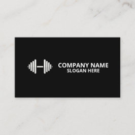 Minimalist Luxury Gym Trainer Coach Weight Fitness 名刺