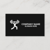 Minimalist Luxury Gym Trainer Coach Weight Fitness 名刺 (正面)