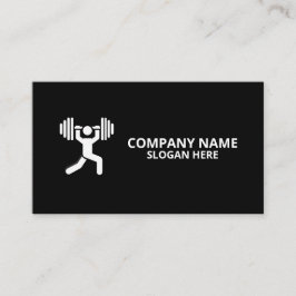 Minimalist Luxury Gym Trainer Coach Weight Fitness 名刺