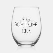 Minimalist Luxury In My Soft Life Era Elegant ステムなしワイングラス (正面)