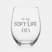 Minimalist Luxury In My Soft Life Era Elegant ステムなしワイングラス (裏面)