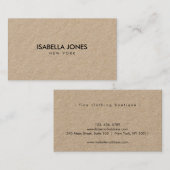 Minimalist Luxury Kraft Business Card 名刺 (正面/裏面)
