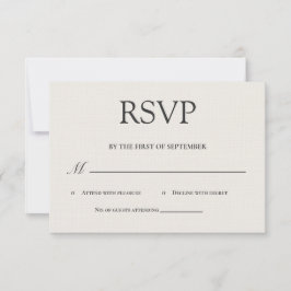 Minimalist Luxury RSVP Card
