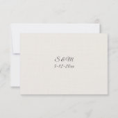 Minimalist Luxury RSVP Card (裏面)