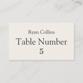 Minimalist Luxury Wedding Place Cards  プレイスカード