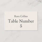 Minimalist Luxury Wedding Place Cards プレイスカード (正面)