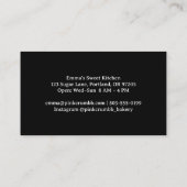 Minimalist Made with Love Typography Bakery 名刺 (裏面)