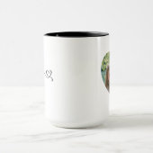 Minimalist Mama Swash Heart Script Photo マグカップ (中央)
